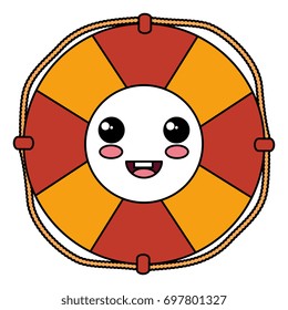 float lifeguard kawaii character