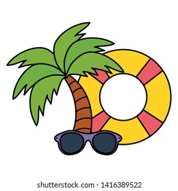 float lifeguard with sunglasses summer accessory