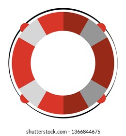 Float marine symbol isolated