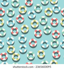 float pattern in the pool without connection