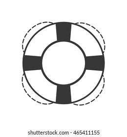 float pool insurance protection icon. Isolated and flat illustration. Vector graphic