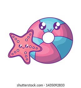 float protection with starfish kawaii style