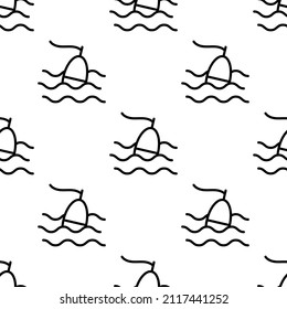 Float seamless pattern vector illustration.