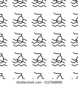 Float seamless pattern vector illustration.