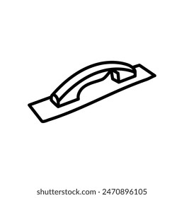 Float Tool Outline Icon, Vector illustration