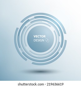 Floating Abstract Circle Design