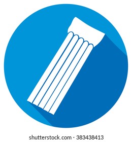 floating air mattress flat icon (pool raft)