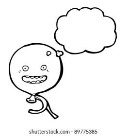 floating balloon character cartoon