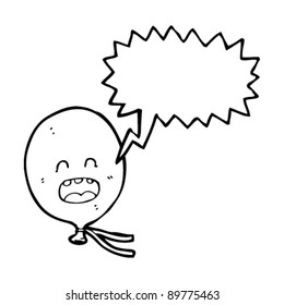 floating balloon character cartoon