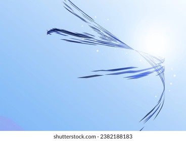 floating blue digital cyberwave background