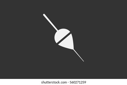 floating bobber fishing icon Vector.