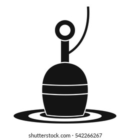 Floating bobber icon. Simple illustration of floating bobber vector icon for web