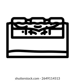 boias flutuantes ao redor de um vetor de ícone de linha de derramamento de óleo. boias flutuantes ao redor de um sinal de derramamento de óleo.