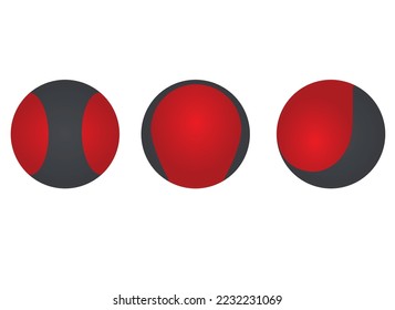 Floating bouncing ball. vector illustration