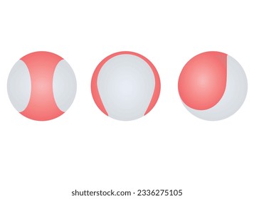 Floating bouncing ball. vector illustration
