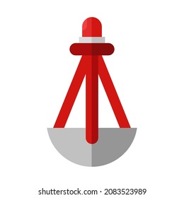 floating buoy flat clipart vector illustration