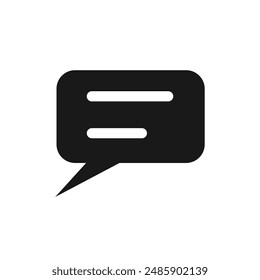 Floating chat box with curved corners
