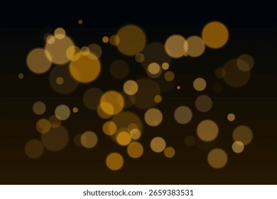 Formas circulares flotantes esparcidas por el marco. La escala y el desenfoque variables crean una sensación de movimiento de la luz y profundidad abstracta.