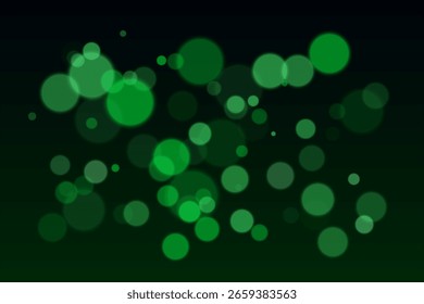 Floating circular shapes scattered across the frame. Varying scale and blur create sense of light motion and abstract depth.