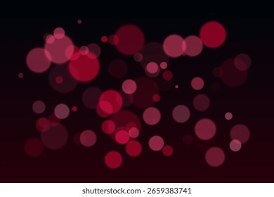 Floating circular shapes scattered across the frame. Varying scale and blur create sense of light motion and abstract depth.