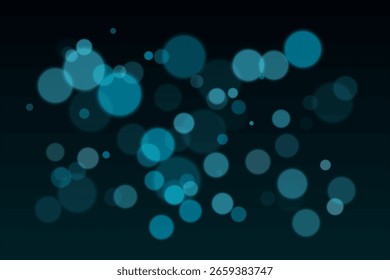 Formas circulares flotantes esparcidas por el marco. La escala y el desenfoque variables crean una sensación de movimiento de la luz y profundidad abstracta.