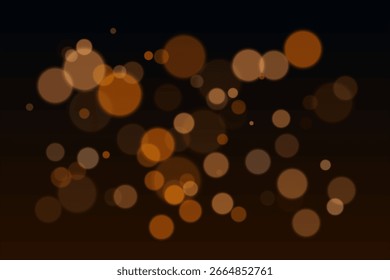 Formas circulares flotantes esparcidas por el marco. La escala y el desenfoque variables crean una sensación de movimiento de la luz y profundidad abstracta.