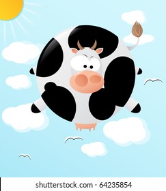 Floating cow
