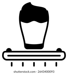 ícone de bebida flutuante com estilo misto e pixel base perfeita. Adequado para design de site, logotipo, aplicativo e interface do usuário. Baseado no tamanho do ícone em geral, para que ele possa ser reduzido.