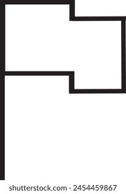 floating flag in black and white