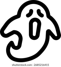 Estilo de línea de diseño negro fantasma flotante