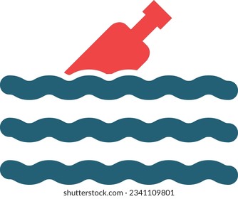 Icono De Dos Colores De Glifo Flotante Para Uso Personal Y Comercial.
