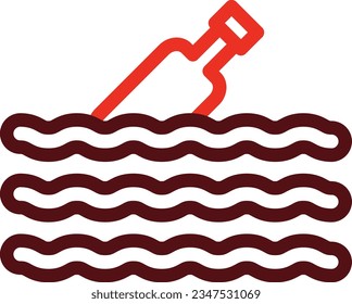 Floating Glyph Two Color Icon For Personal And Commercial Use.
