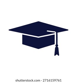 Schwimmende Graduierung Cap Academic Logo Symbolisierung akademische Freiheit