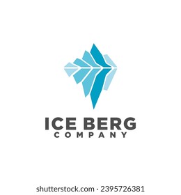 Eichenberg oder Iceberg Logo-Design mit einfachem Stil