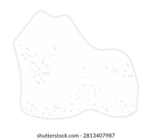 Floating iceberg, drift ice illustration isolated. Glacier, snowdrift, mountain, hill, frozen water. Nautical, winter design element, clip art. Hand drawn vector on transparent background