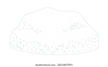Floating iceberg, drift ice illustration isolated. Glacier, snowdrift, mountain, hill, frozen water. Nautical, winter design element, clip art. Hand drawn vector on transparent background