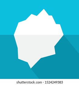 floating iceberg icon- vector illustration