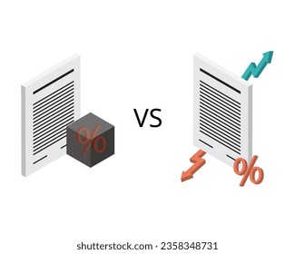 Bonos de cupón de intereses flotantes comparados con bonos a tipo de interés fijo