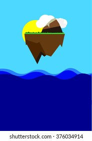 floating island vector