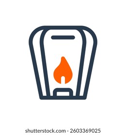 Floating Lantern Vector Icon for Songkran