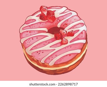 Ilustración de la caricatura de anillos derretidos flotantes