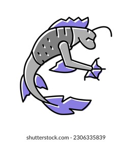 floating monster color icon vector. floating monster sign. isolated symbol illustration