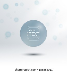 Floating Orb Minimalistic Vector Design