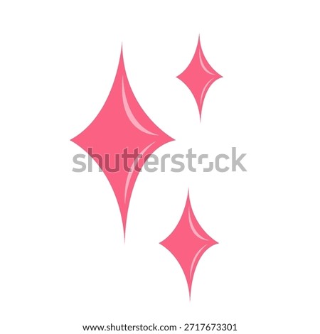 Floating Pink and Red Heart decoration. valentine day concept