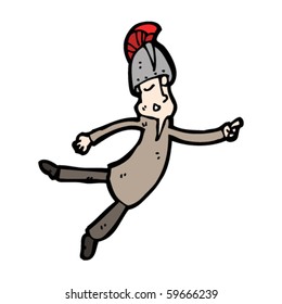 floating roman hat guy cartoon
