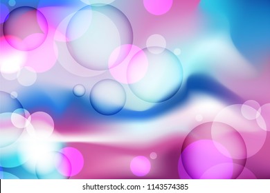 Floating soap foam 3d bubbles for flyer background. Water wallpaper and realistic shampoo splash, pool and bathroom, summer brochure or poster template, party invitation theme