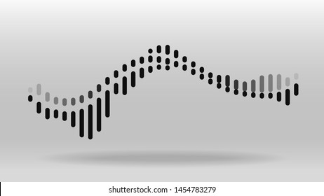 Floating-Sound-Balken-Musterhintergrund