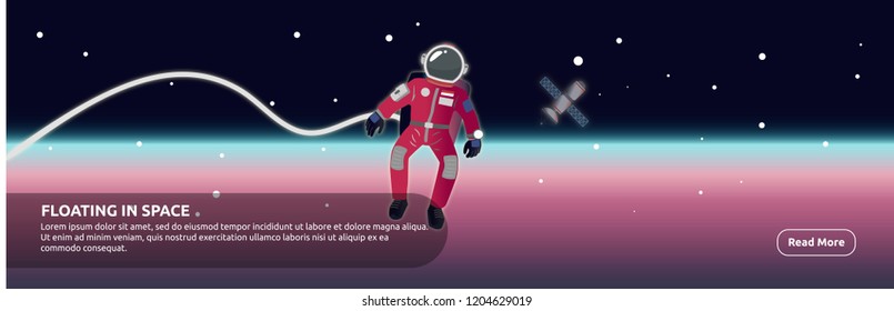 Floating in Space - Banner Design