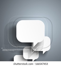 Floating Speech Bubble Background