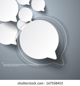 Floating Speech Bubble Background